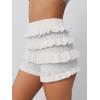image:imageTrendy Queen Womens Ruffle Shorts Hollow Out Crochet Bloomers Lolita Clothes Teen Girls Summer Vacation Beach Fashion 2025
