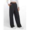 image:imageTrendy Queen Womens Wide Leg Sweatpants Baggy Y2K High Waisted Joggers Fall Fashion Outfits Clothes with Pockets 2026Blackgrey