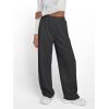 image:imageTrendy Queen Womens Wide Leg Sweatpants Baggy Y2K High Waisted Joggers Fall Fashion Outfits Clothes with Pockets 2026Blackgrey