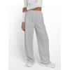 image:imageTrendy Queen Womens Wide Leg Sweatpants Baggy Y2K High Waisted Joggers Fall Fashion Outfits Clothes with Pockets 2026Grey