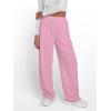 image:imageTrendy Queen Womens Wide Leg Sweatpants Baggy Y2K High Waisted Joggers Fall Fashion Outfits Clothes with Pockets 2026Pink
