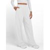 image:imageTrendy Queen Womens Wide Leg Sweatpants Baggy Y2K High Waisted Joggers Fall Fashion Outfits Clothes with Pockets 2026White
