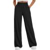 image:imageTrendy Queen Womens Wide Leg Sweatpants Baggy Y2K High Waisted Joggers Fall Fashion Outfits Clothes with Pockets 2026Black