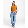 image:imageTrendy Queen Womens Boat Neck Short Sleeve TShirts Fitted Compression Summer Y2k Basic Tops 2026 Spring Outfits ClothesGolden Ochre