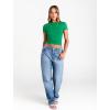 image:imageTrendy Queen Womens Boat Neck Short Sleeve TShirts Fitted Compression Summer Y2k Basic Tops 2026 Spring Outfits ClothesGreen