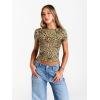 image:imageTrendy Queen Womens Boat Neck Short Sleeve TShirts Fitted Compression Summer Y2k Basic Tops 2026 Spring Outfits ClothesLeopard
