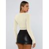 image:imageTrendy Queen Womens Long Sleeve T Shirts Fall Fashion 2026 Basic Crop Tops Going Out Outfits Y2k ClothesApricot