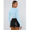 image:imageTrendy Queen Womens Long Sleeve T Shirts Fall Fashion 2026 Basic Crop Tops Going Out Outfits Y2k ClothesBaby Blue