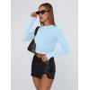 image:imageTrendy Queen Womens Long Sleeve T Shirts Fall Fashion 2026 Basic Crop Tops Going Out Outfits Y2k ClothesBaby Blue