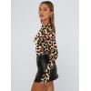 image:imageTrendy Queen Womens Long Sleeve T Shirts Fall Fashion 2026 Basic Crop Tops Going Out Outfits Y2k ClothesBlack Leopard