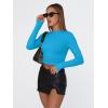 image:imageTrendy Queen Womens Long Sleeve T Shirts Fall Fashion 2026 Basic Crop Tops Going Out Outfits Y2k ClothesBlue