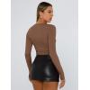 image:imageTrendy Queen Womens Long Sleeve T Shirts Fall Fashion 2026 Basic Crop Tops Going Out Outfits Y2k ClothesBrown
