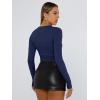 image:imageTrendy Queen Womens Long Sleeve T Shirts Fall Fashion 2026 Basic Crop Tops Going Out Outfits Y2k ClothesNavy Blue