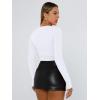 image:imageTrendy Queen Womens Long Sleeve T Shirts Fall Fashion 2026 Basic Crop Tops Going Out Outfits Y2k ClothesPink Flower