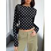 image:imageTrendy Queen Womens Long Sleeve T Shirts Fall Fashion 2026 Basic Crop Tops Going Out Outfits Y2k ClothesSpots