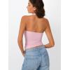 image:imageTrendy Queen Halter Tops for Women 2026 Summer Going Out Tops Backless Crop Sleeveless Workout Shirts Cute Y2k ClothesBabypink