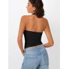 image:imageTrendy Queen Halter Tops for Women 2026 Summer Going Out Tops Backless Crop Sleeveless Workout Shirts Cute Y2k ClothesBlack