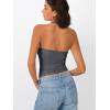 image:imageTrendy Queen Halter Tops for Women 2026 Summer Going Out Tops Backless Crop Sleeveless Workout Shirts Cute Y2k ClothesGreyblue