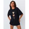 image:imageTrendy Queen Womens Graphic Tees Oversized Casual Tops Short Sleeve Loose Fit T Shirts Going Out Cute Summer Tops 2025
