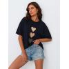 image:imageTrendy Queen Womens Graphic Tees Oversized Casual Tops Short Sleeve Loose Fit T Shirts Going Out Cute Summer Tops 2025