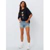 image:imageTrendy Queen Womens Graphic Tees Oversized Casual Tops Short Sleeve Loose Fit T Shirts Going Out Cute Summer Tops 2025