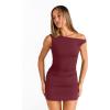 image:imageTrendy Queen Womens Mini Summer Dresses 2026 Going Out Off The Shoulder Bodycon Sexy Party Club Spring Fashion OutfitsBurgundy