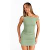 image:imageTrendy Queen Womens Mini Summer Dresses 2026 Going Out Off The Shoulder Bodycon Sexy Party Club Spring Fashion OutfitsLight Green