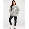 image:imageTrendy Queen Womens Oversized Hoodies Fleece Sweatshirts Fall Fashion Pullover Sweaters Winter ClothesMaple Leaf Light Grey