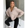 image:imageTrendy Queen Womens Zip Up Hoodies 2026 Oversized SweatshirtApricot