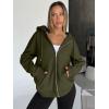 image:imageTrendy Queen Womens Zip Up Hoodies 2026 Oversized SweatshirtArmy Green