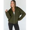 image:imageTrendy Queen Womens Zip Up Hoodies 2026 Oversized SweatshirtArmy Green