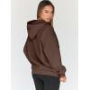 image:imageTrendy Queen Womens Zip Up Hoodies 2026 Oversized SweatshirtChocolate Brown