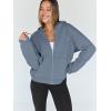 image:imageTrendy Queen Womens Zip Up Hoodies 2026 Oversized SweatshirtDusty Blue
