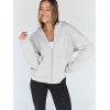 image:imageTrendy Queen Womens Zip Up Hoodies 2026 Oversized SweatshirtGrey