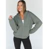 image:imageTrendy Queen Womens Zip Up Hoodies 2026 Oversized SweatshirtLightgreen