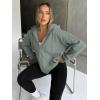 image:imageTrendy Queen Womens Zip Up Hoodies 2026 Oversized SweatshirtLightgreen