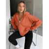 image:imageTrendy Queen Womens Zip Up Hoodies 2026 Oversized SweatshirtOrange