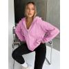 image:imageTrendy Queen Womens Zip Up Hoodies 2026 Oversized SweatshirtPink