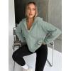 image:imageTrendy Queen Womens Zip Up Hoodies 2026 Oversized SweatshirtSage