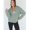 image:imageTrendy Queen Womens Zip Up Hoodies 2026 Oversized SweatshirtSage