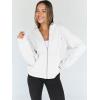 image:imageTrendy Queen Womens Zip Up Hoodies 2026 Oversized SweatshirtWhite