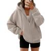 image:imageTrendy Queen Womens Zip Up Hoodies 2026 Oversized SweatshirtNutmeg