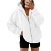 image:imageTrendy Queen Womens Zip Up Hoodies 2026 Oversized SweatshirtWhite