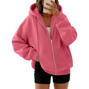 image:imageTrendy Queen Womens Zip Up Hoodies 2026 Oversized SweatshirtWatermelon