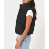 image:imageTrendy Queen Puffer Vest Women Sleeveless Winter Outerwear Warm Puffer Lightweight Fashion Standup Collar Down VestBlack