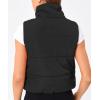 image:imageTrendy Queen Puffer Vest Women Sleeveless Winter Outerwear Warm Puffer Lightweight Fashion Standup Collar Down VestBlack