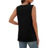 image:imageSampeel Tank Top for Women Summer Button Down V Neck T Shirts Sleeveless Loose Fit Fashion Tops 2026Black