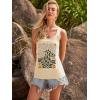 image:imageBeach Vacation Clothes for Women Sleeveless Graphic Tees Tank Tops 2026 Summer Casual Loose Fit Shirts CamisoleApricot Flower