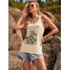 image:imageBeach Vacation Clothes for Women Sleeveless Graphic Tees Tank Tops 2026 Summer Casual Loose Fit Shirts CamisoleApricot Flower