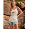 image:imageBeach Vacation Clothes for Women Sleeveless Graphic Tees Tank Tops 2026 Summer Casual Loose Fit Shirts CamisoleBeige